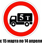 Временное закрытие дорог для большегрузов